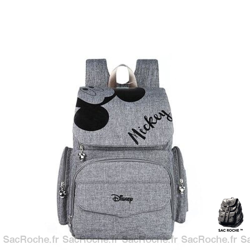 Sac à langer bébé motif Minnie - Gris - Couche Disney