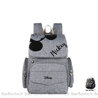 Sac à langer Minnie Mickey bébé - modèle Gris - Sac Roche ™