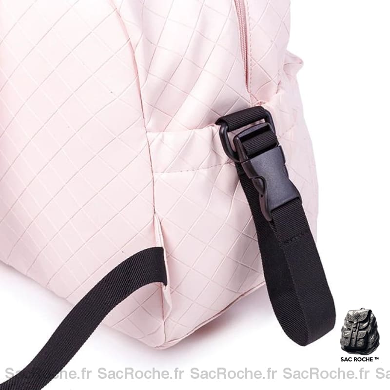Sac À Langer Rose Carreaux Maman Dos Bébé