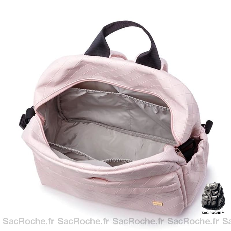 Sac À Langer Rose Carreaux Maman Dos Bébé