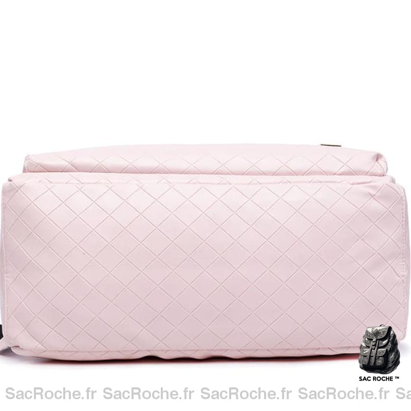 Sac À Langer Rose Carreaux Maman Dos Bébé