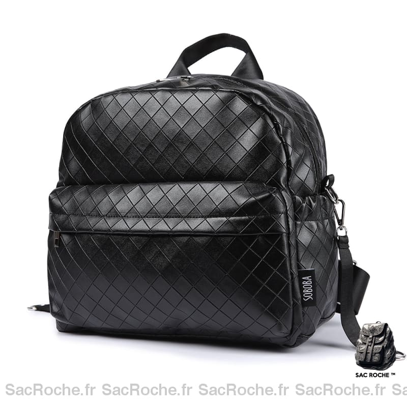 Sac à langer rose à carreaux pour maman - Noir - Couche Sac