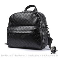 Sac à langer rose carreaux maman - modèle Noir - Sac Roche ™