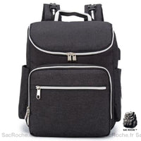 Sac à langer USB multifonction - modèle Noir - Sac Roche ™
