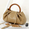 Sac À Main Anse Ronde Bois Chaîne Or Sac Main Femme