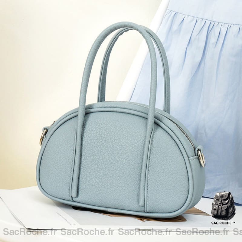 Sac À Main Anses Larges Chic Tendance Bleu Sac Main Femme