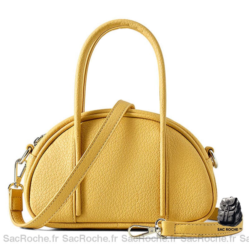 Sac À Main Anses Larges Chic Tendance Jaune Sac Main Femme