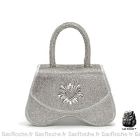 Sac à main argenté femme - Sac Roche ™