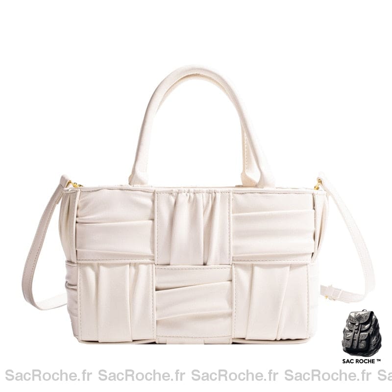 Sac À Main Blanc Femme / 25Cmx15Cmx10Cm