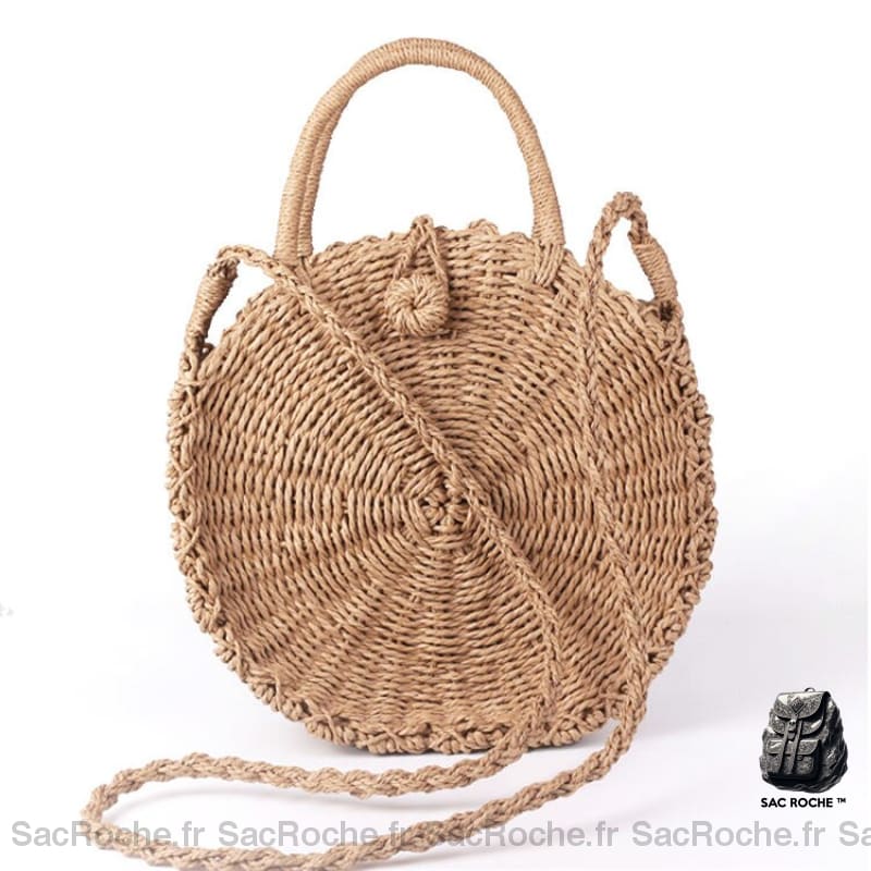 Sac À Main Bohème En Paille Tissée Fait Sac Femme
