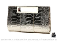 Sac À Main Cérémonie Femme - modèle Argenté - Sac Roche ™