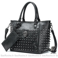 Sac à main clouté femme grand modèle - Sac Roche ™