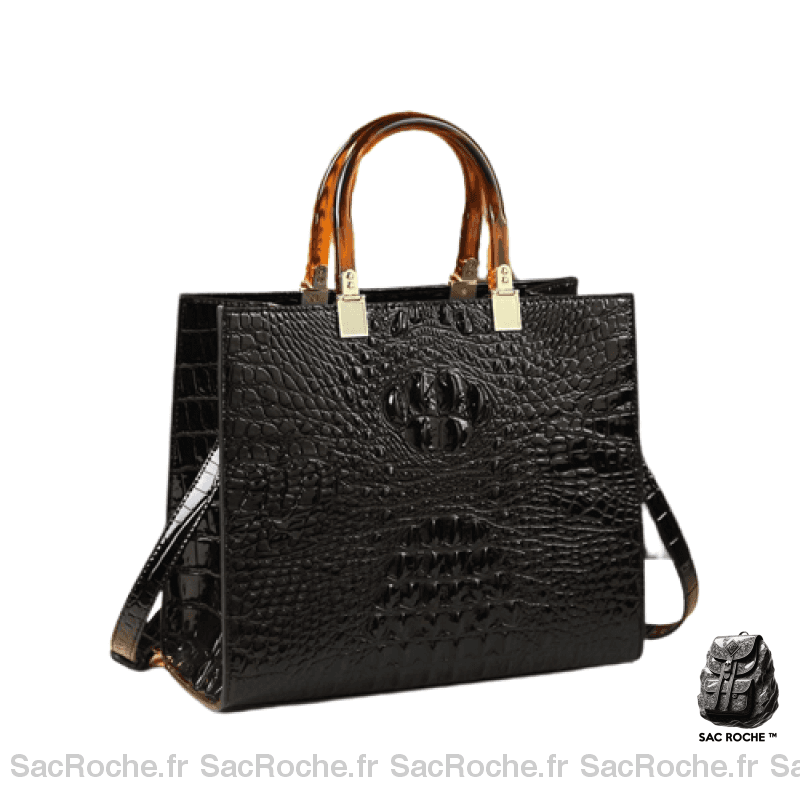 Sac À Main Croco Femme Noir Main Femme