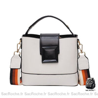 Sac à main cuir bandoulière petit - modèle Blanc - Sac Roche ™