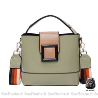 Sac à main cuir bandoulière petit - modèle Vert - Sac Roche ™