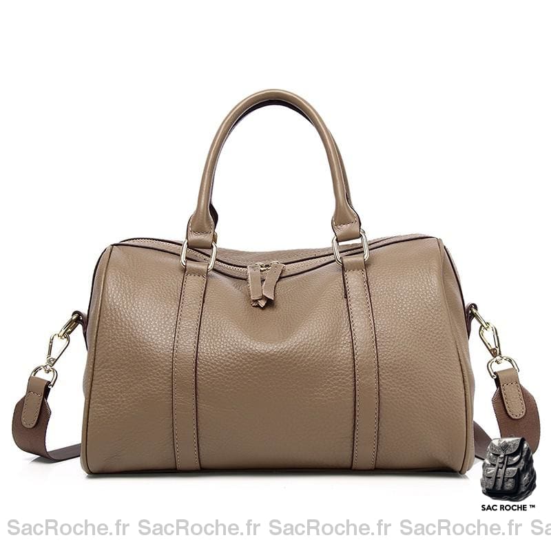 Sac À Main Cuir Bowling Femme Kaki Main Femme