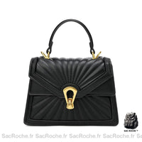 Sac à Main Cuir Femme Abordable - modèle Noir - Sac Roche ™