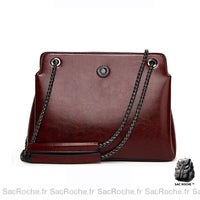 Sac à main cuir femme - modèle Café - Sac Roche ™