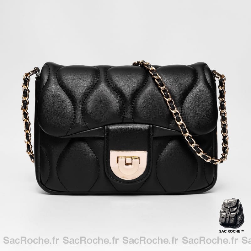 Sac À Main Cuir Femme Moderne Noir