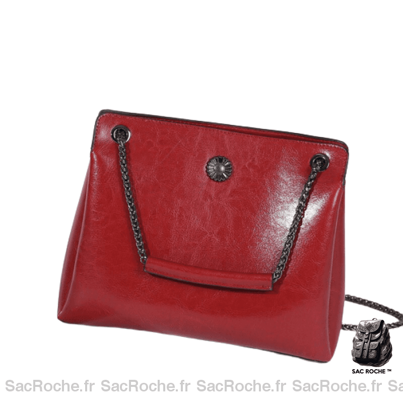 Sac À Main Cuir Femme Rouge Main Femme