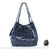 Sac à main cuir femme tendance - modèle Bleu foncé / 52 x 17 x 34cm - Sac Roche ™