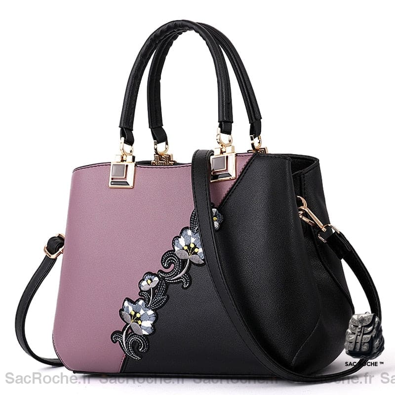 Sac À Main Cuir Femme Violet Main Femme