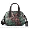 Sac À Main Cuir Gaufré Compact Vert Main Femme