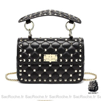 Sac À Main Cuir Noir Femme Noir / 21X6X13Cm Main Femme