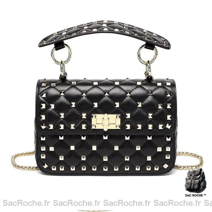 Sac À Main Cuir Noir Femme Noir / 21X6X13Cm Main Femme