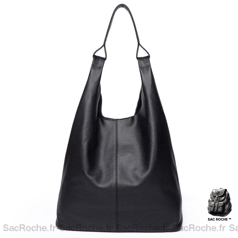 Sac À Main Cuir Noir Femme Noir / 35X12X33Cm Main Femme