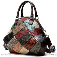 Sac à Main Cuir Patchwork Femme Original - Sac Roche ™