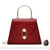 Sac à main cuir rigide élégant - modèle Rouge / 20 x 15 x 8 cm - Sac Roche ™