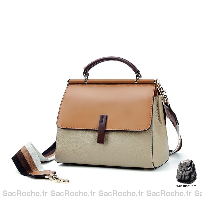 Sac À Main Cuir Véritable Petit Marron Main Femme