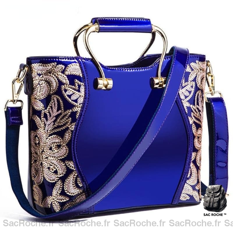 Sac À Main Doré Femme Bleu Main Femme