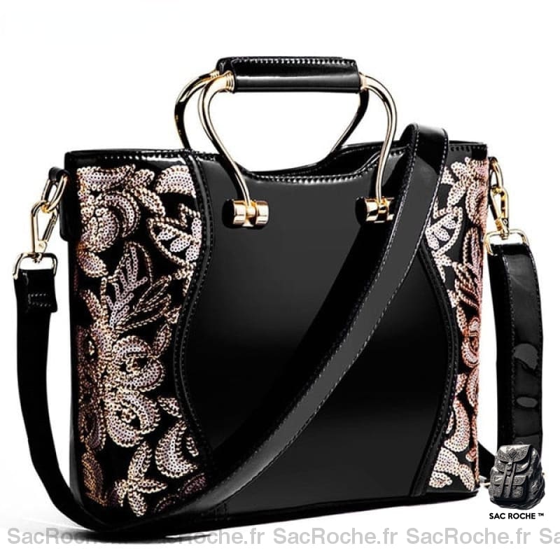 Sac À Main Doré Femme Noir Main Femme