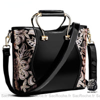 Sac à main doré femme - modèle Noir - Sac Roche ™