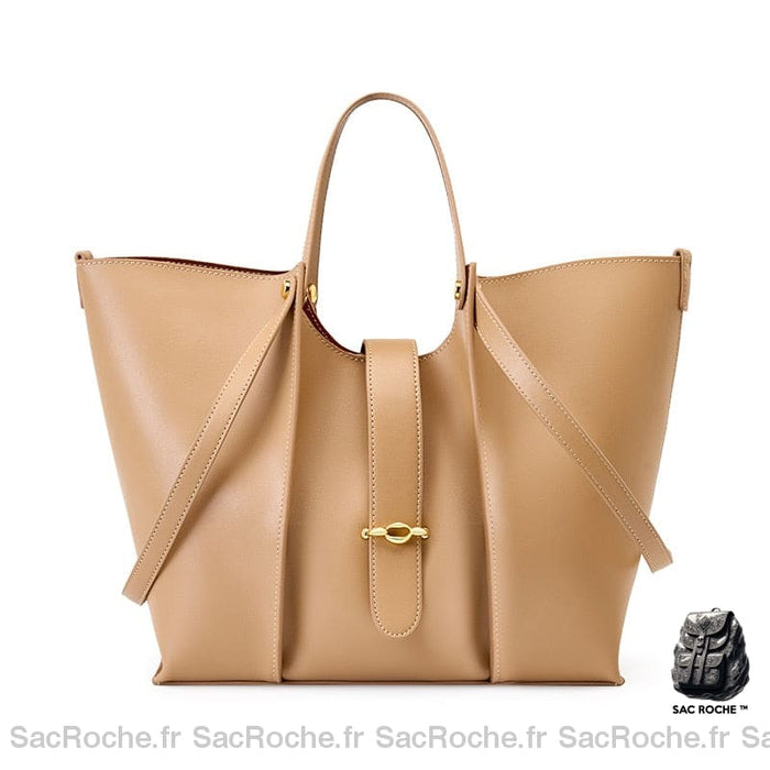 Sac À Main Élégant Femme Beige / 36X27Cm Main Femme