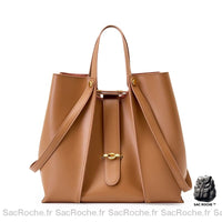 Sac à main élégant femme - modèle Camel / 36x27cm - Sac Roche ™