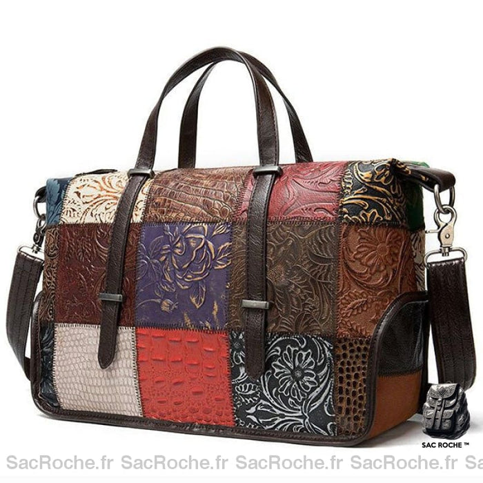 Sac À Main En Cuir Patchwork Pour Femme Sac Main Femme