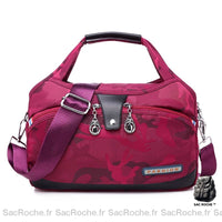 Sac à main en tissu petit - modèle Rose flashy - Sac Roche ™
