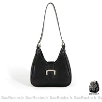 Sac à main épaule femme - modèle Noir / 25x8x15cm - Sac Roche ™