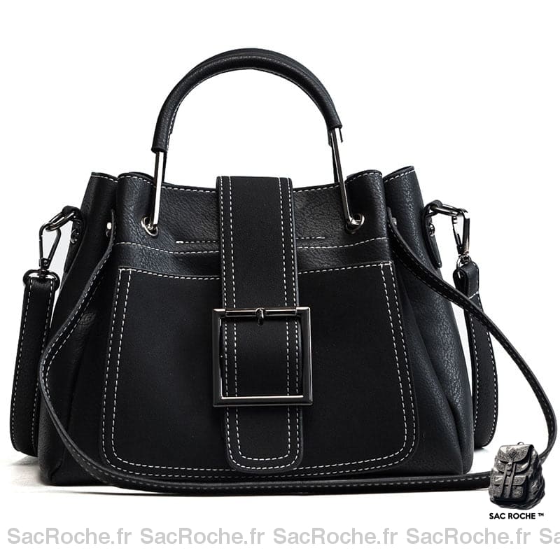 Sac À Main Éthique Qualité Vegan Noir Main Femme