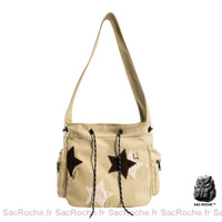 Sac à Main Étoile Femme - modèle Kaki - Sac Roche ™