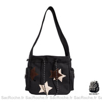 Sac à Main Étoile Femme - modèle Noir - Sac Roche ™