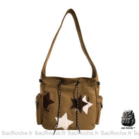 Sac à Main Étoile Femme - modèle Vert kaki - Sac Roche ™