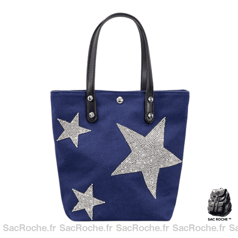 Sac A Main Etoiles Femme Bleu À