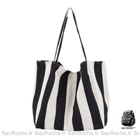 Sac à main étudiant cabas - modèle Noir - Sac Roche ™