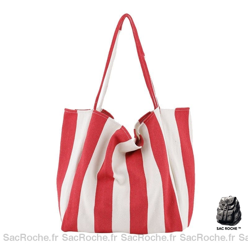 Sac À Main Étudiant Cabas Rouge Pour Les Cours