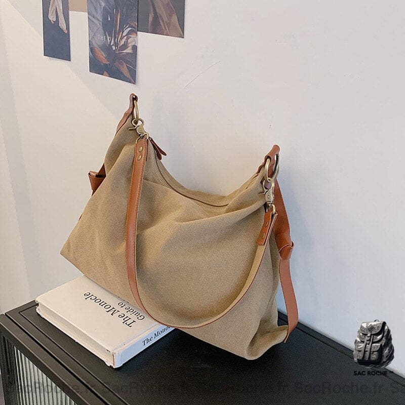 Sac À Main Étudiant Khaki Pour Les Cours