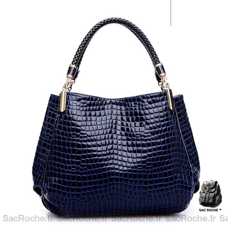 Sac À Main Femme Abordable Bleu / 35X8X29Cm Main Femme